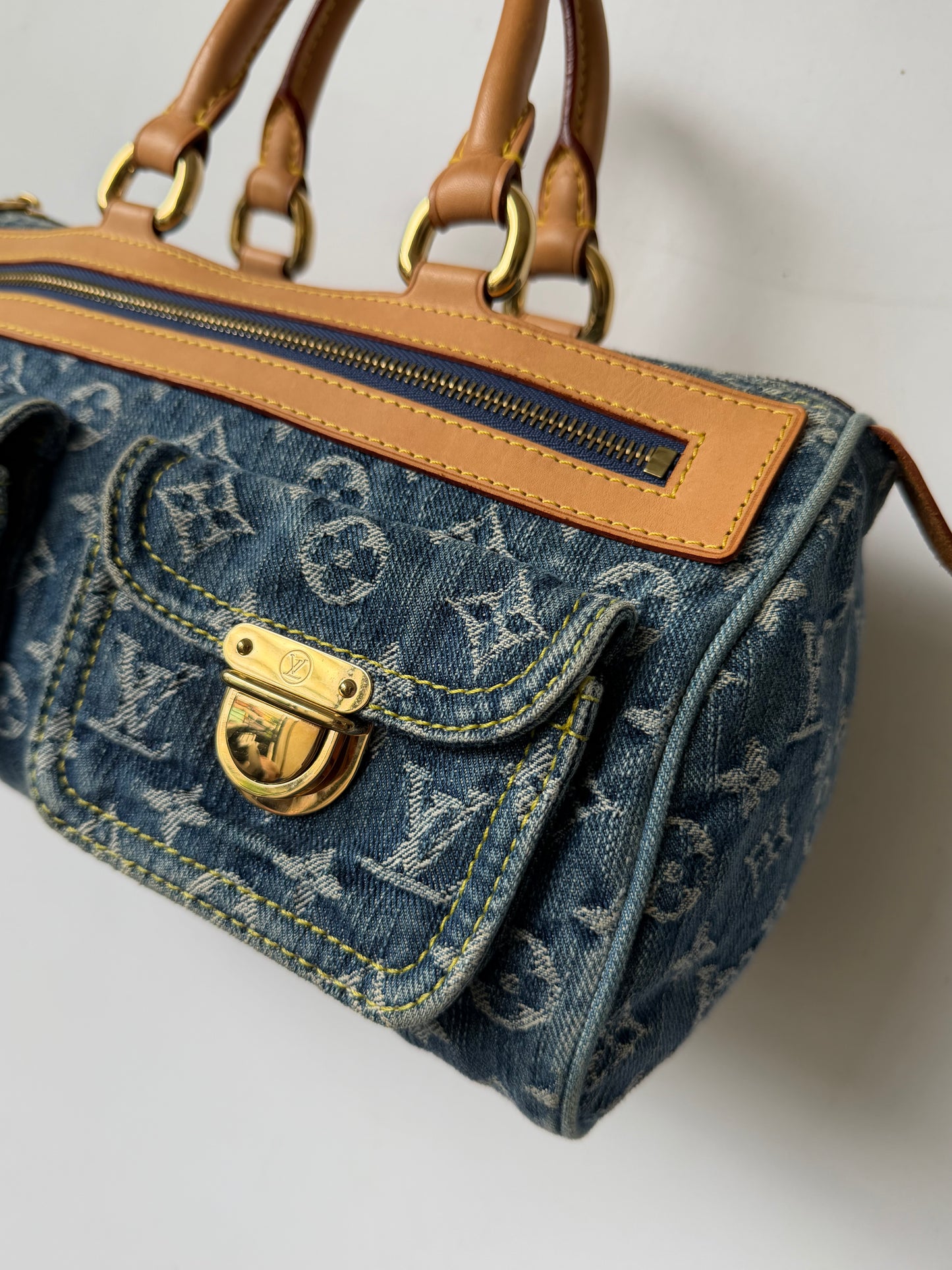 Louis Vuitton Blue Monogram Denim Neo Speedy Bag