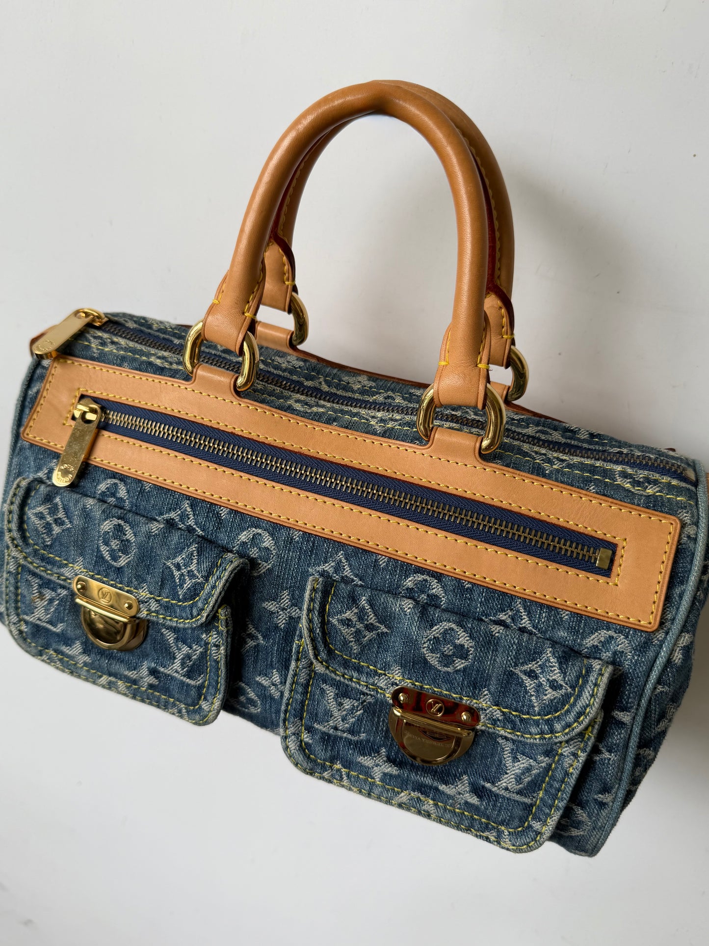 Louis Vuitton Blue Monogram Denim Neo Speedy Bag