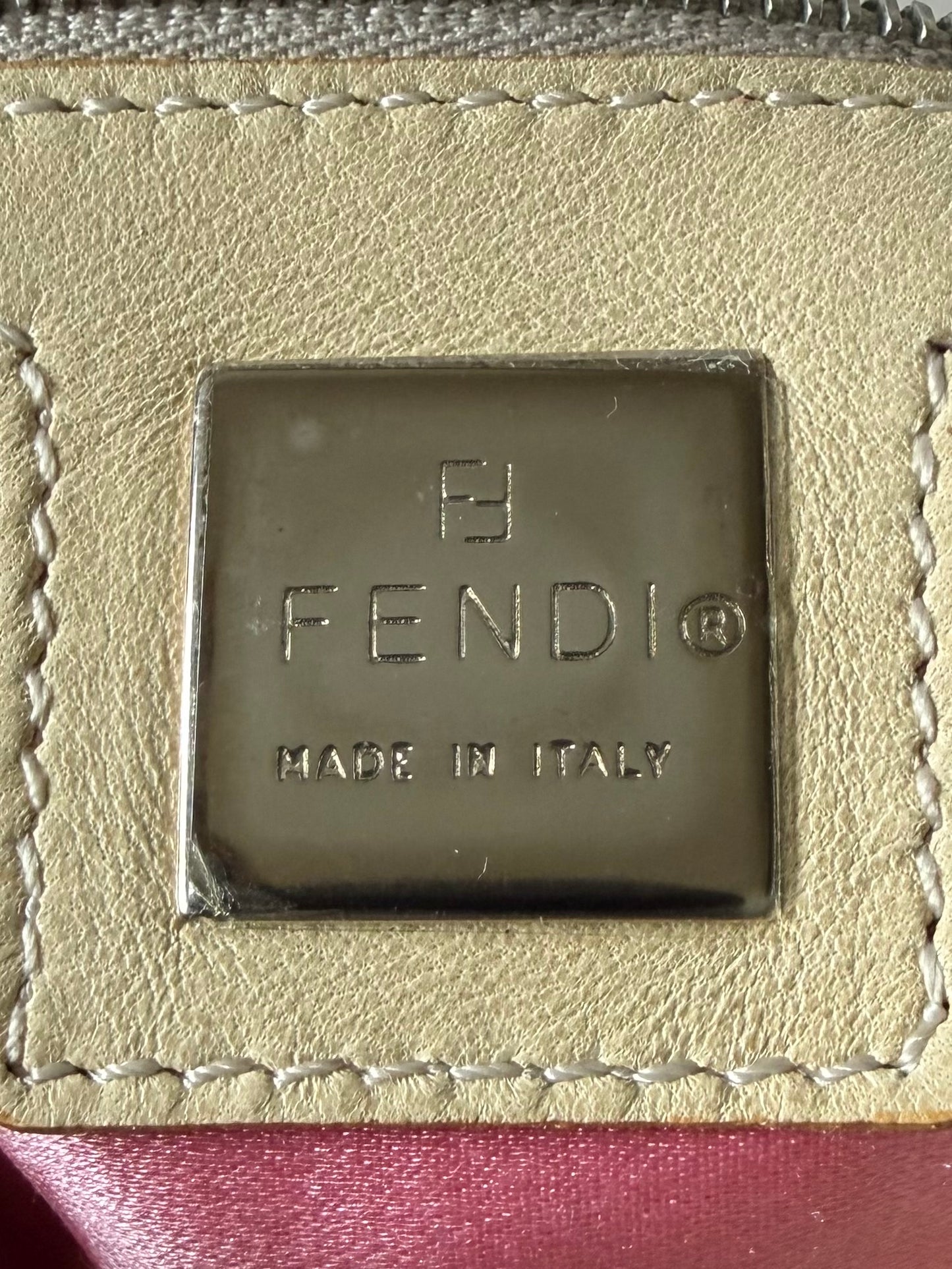 Vintage Fendi Pastel Painted Beaded Rhinestone Baguette