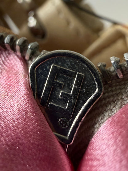 Vintage Fendi Pastel Painted Beaded Rhinestone Baguette