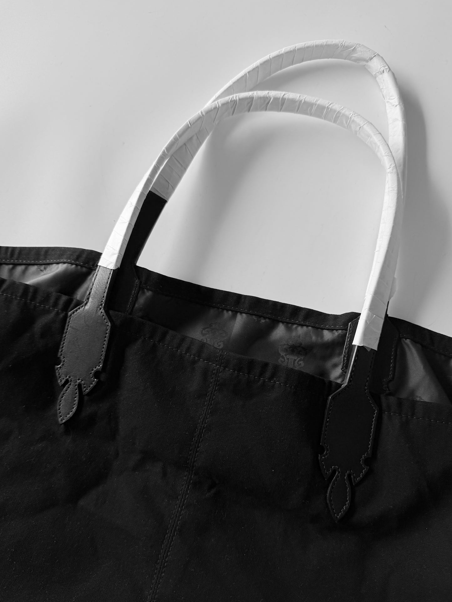 Chrome Hearts Horseshoe Lucille Canvas Black Tote Bag