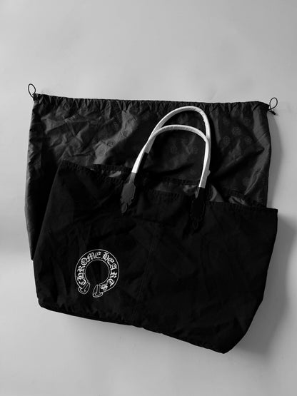 Chrome Hearts Horseshoe Lucille Canvas Black Tote Bag
