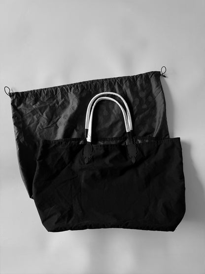 Chrome Hearts Horseshoe Lucille Canvas Black Tote Bag