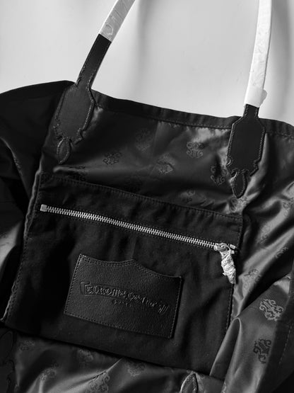 Chrome Hearts Horseshoe Lucille Canvas Black Tote Bag