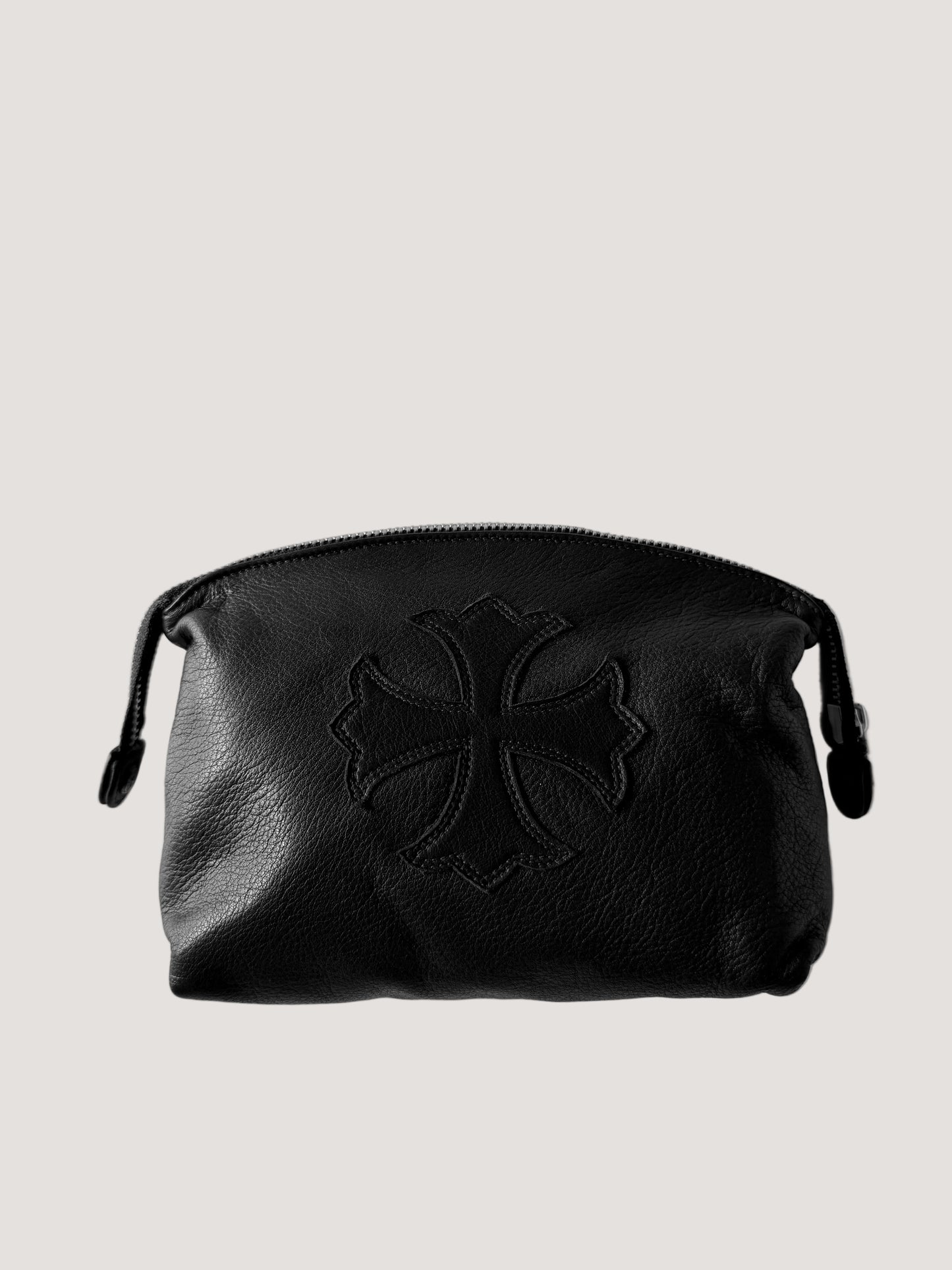Chrome Hearts Insanity CH Plus Patch Leather Pouch