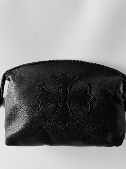 Chrome Hearts Insanity CH Plus Patch Leather Pouch