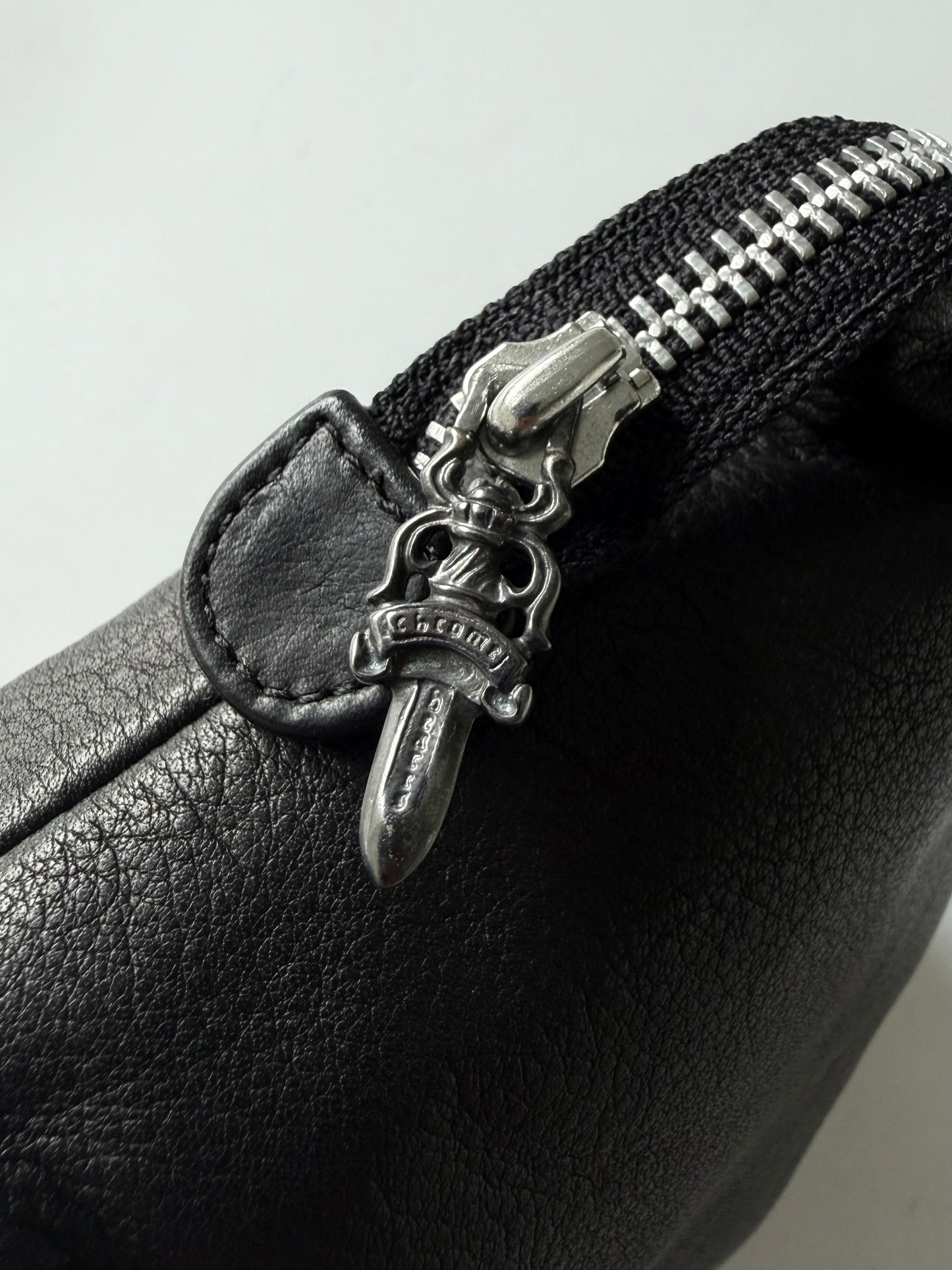 Chrome Hearts Insanity CH Plus Patch Leather Pouch