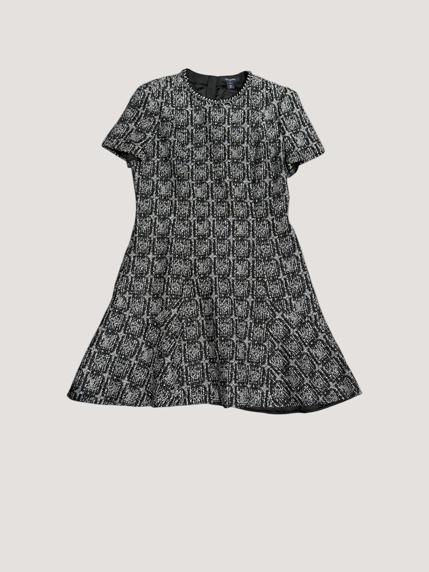 Louis Vuitton - SS21 - Metallic Tweed Monogram Skater Dress
