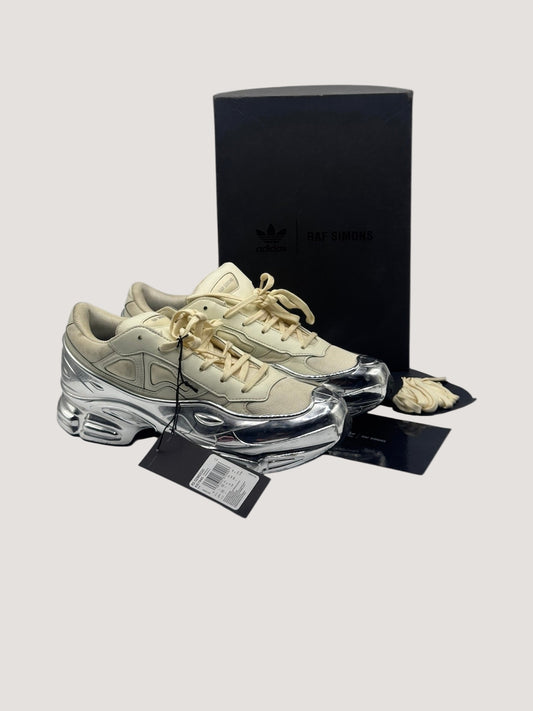 Adidas x Raf Simons Ozweego Mirrored Cream White Sneakers