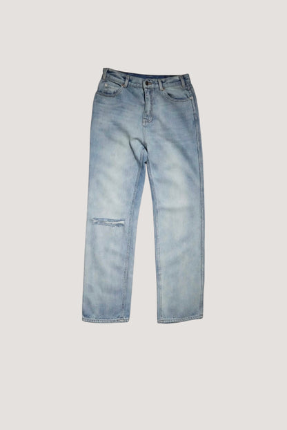 Celine Hedi Slimane Ripped Washed Denim Pants