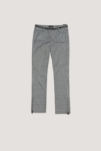 Chanel Cotton Elastane Pants Navy White