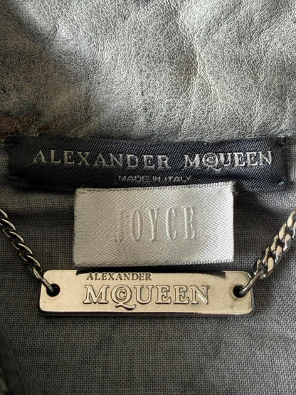Vintage Alexander McQueen JOYCE Asymmetric Leather Jacket