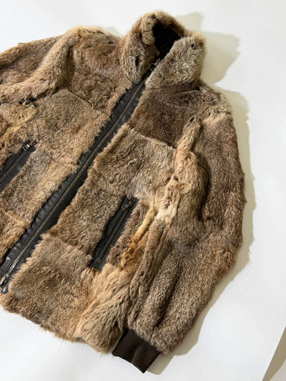 2000’s Prada Reversible Rabbit Fur Leather Jacket