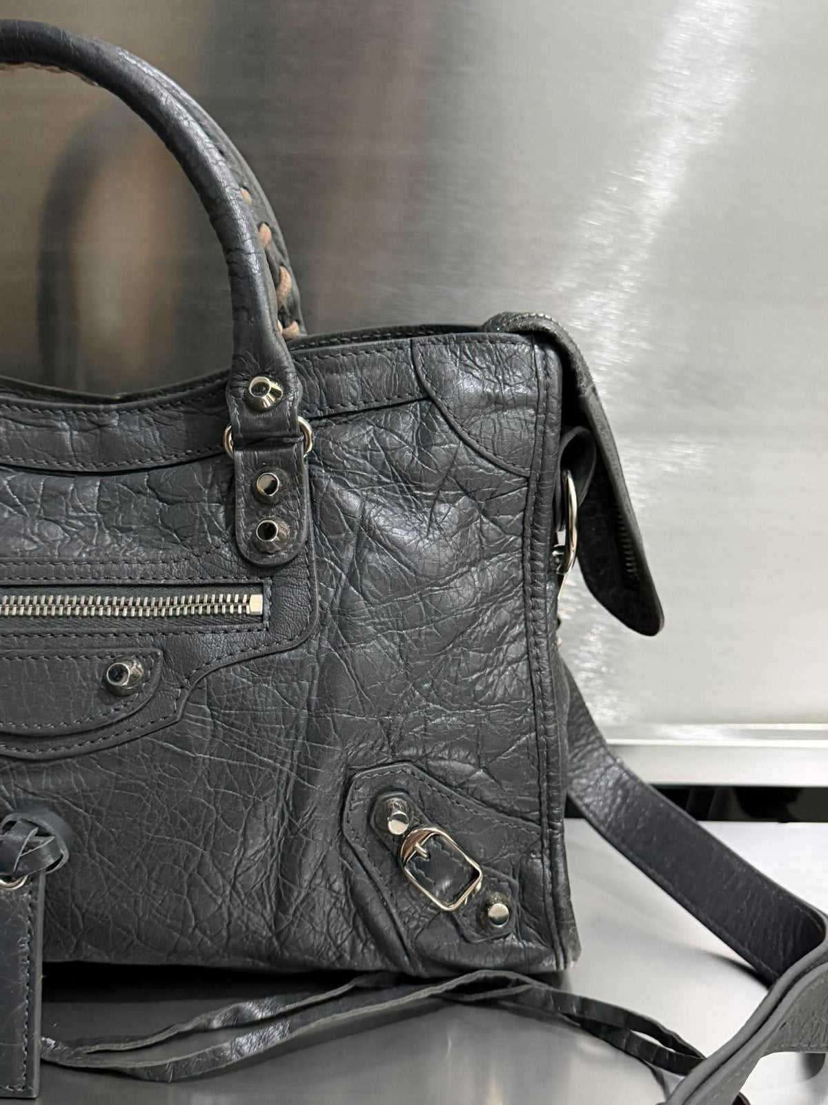 Balenciaga Gray Small Le City