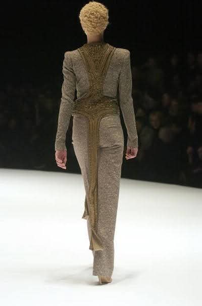 Documented & Rare Alexander McQueen F/W2004 Embellished Tweed Suit