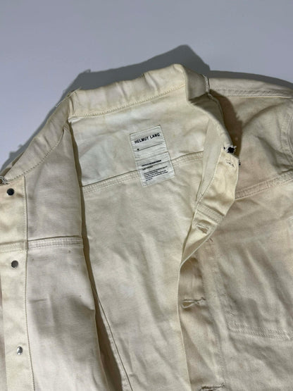 Helmut Lang 2003SS Leather Sleeve Denim Jacket