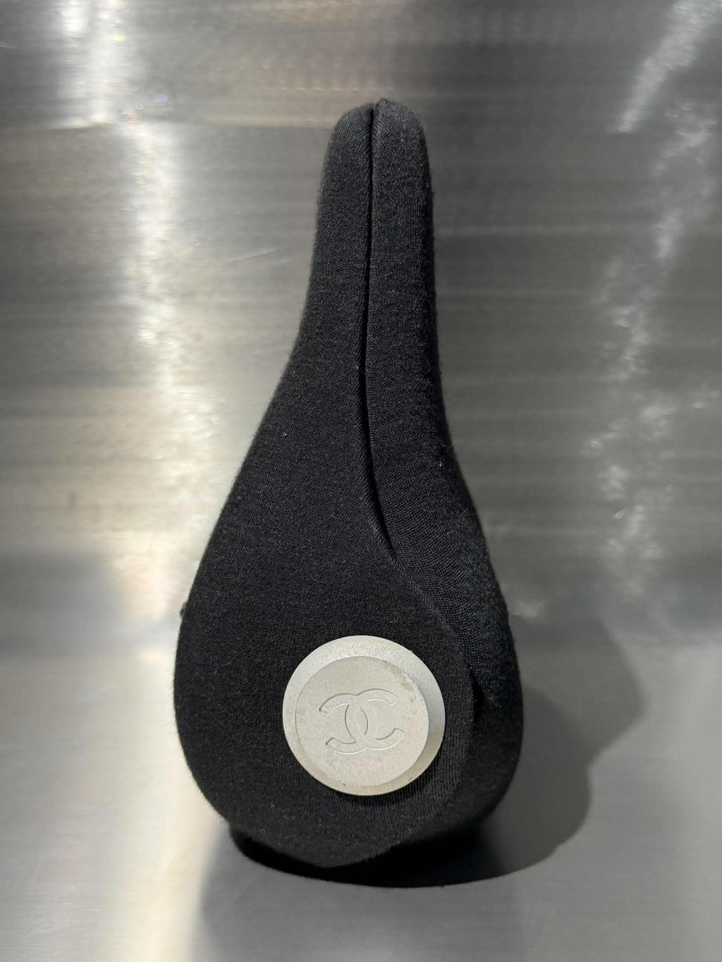 Chanel Black Cotton Jersey Millennium Hard Case Bag