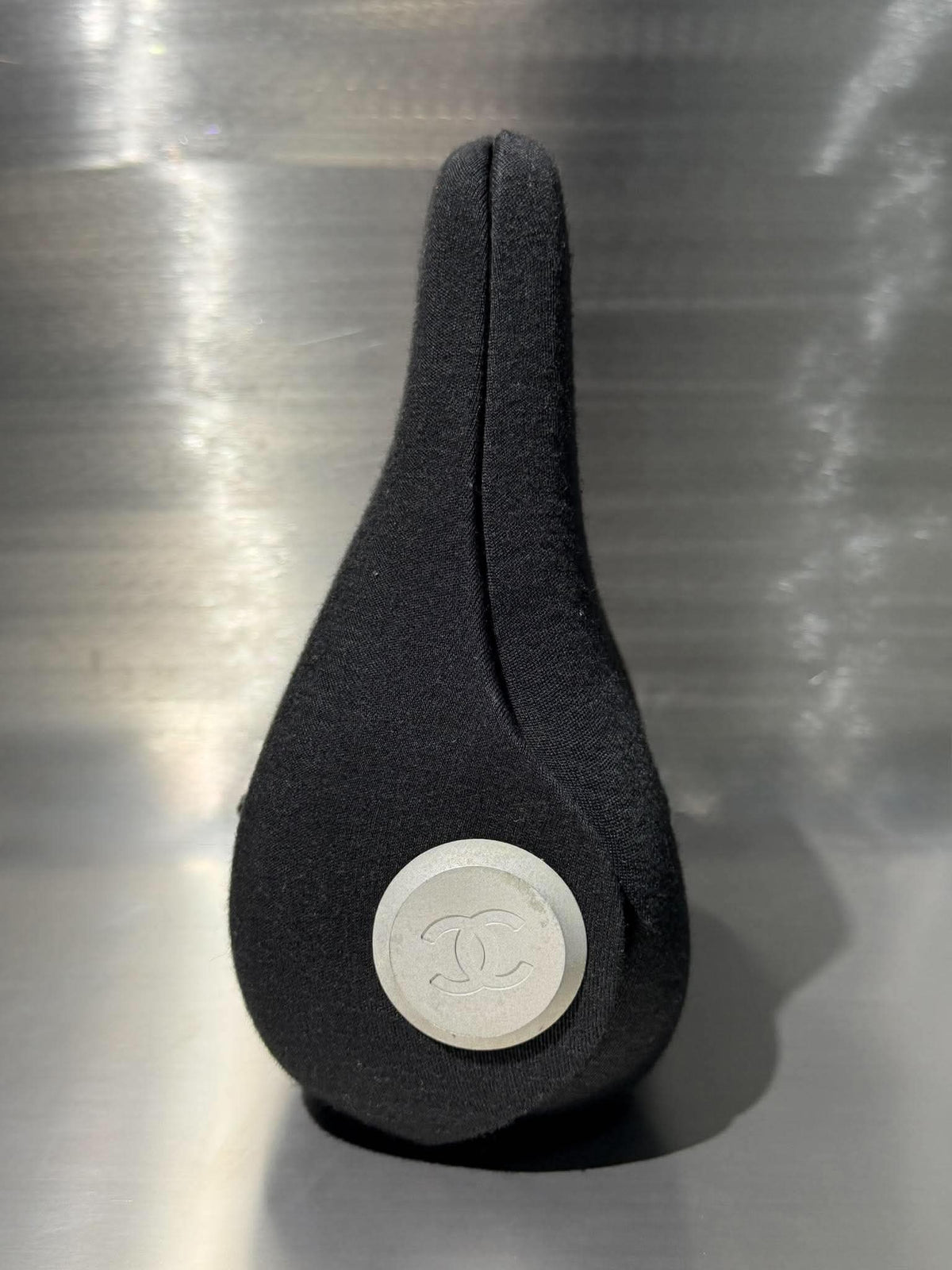 Chanel Black Cotton Jersey Millennium Hard Case Bag