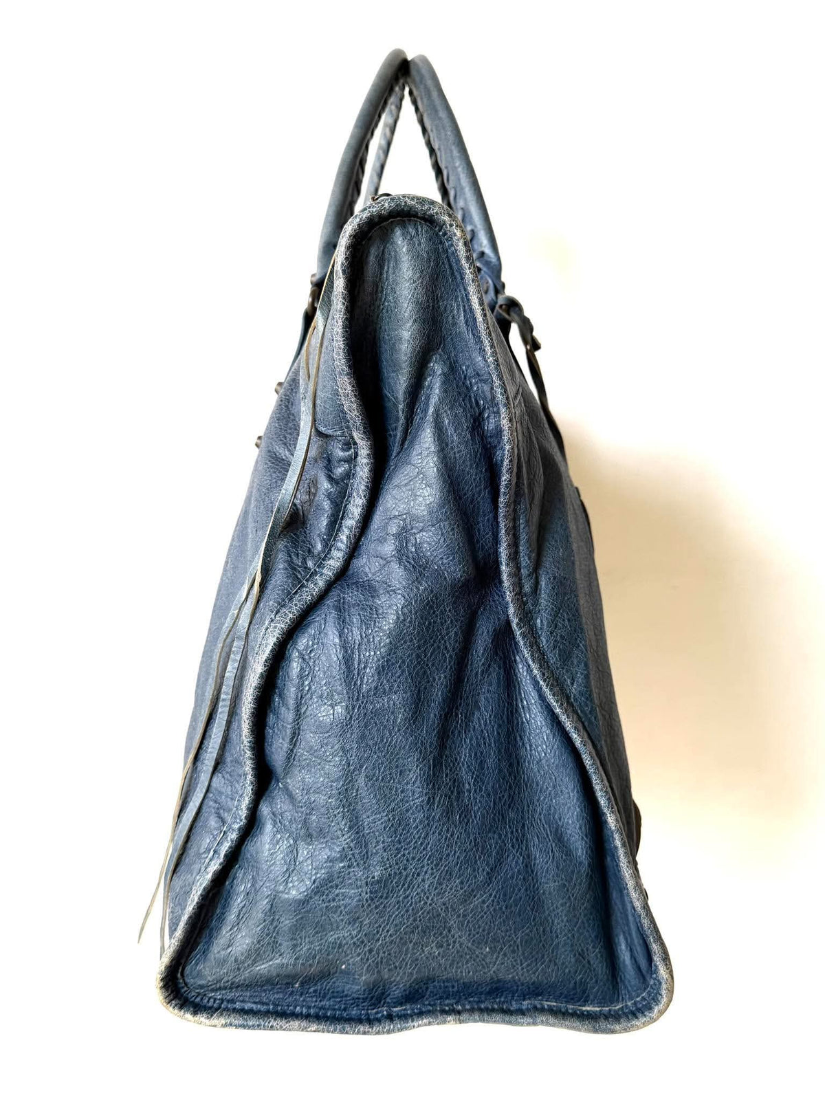 2000’s Balenciaga Navy Blue XL Weekender Bag