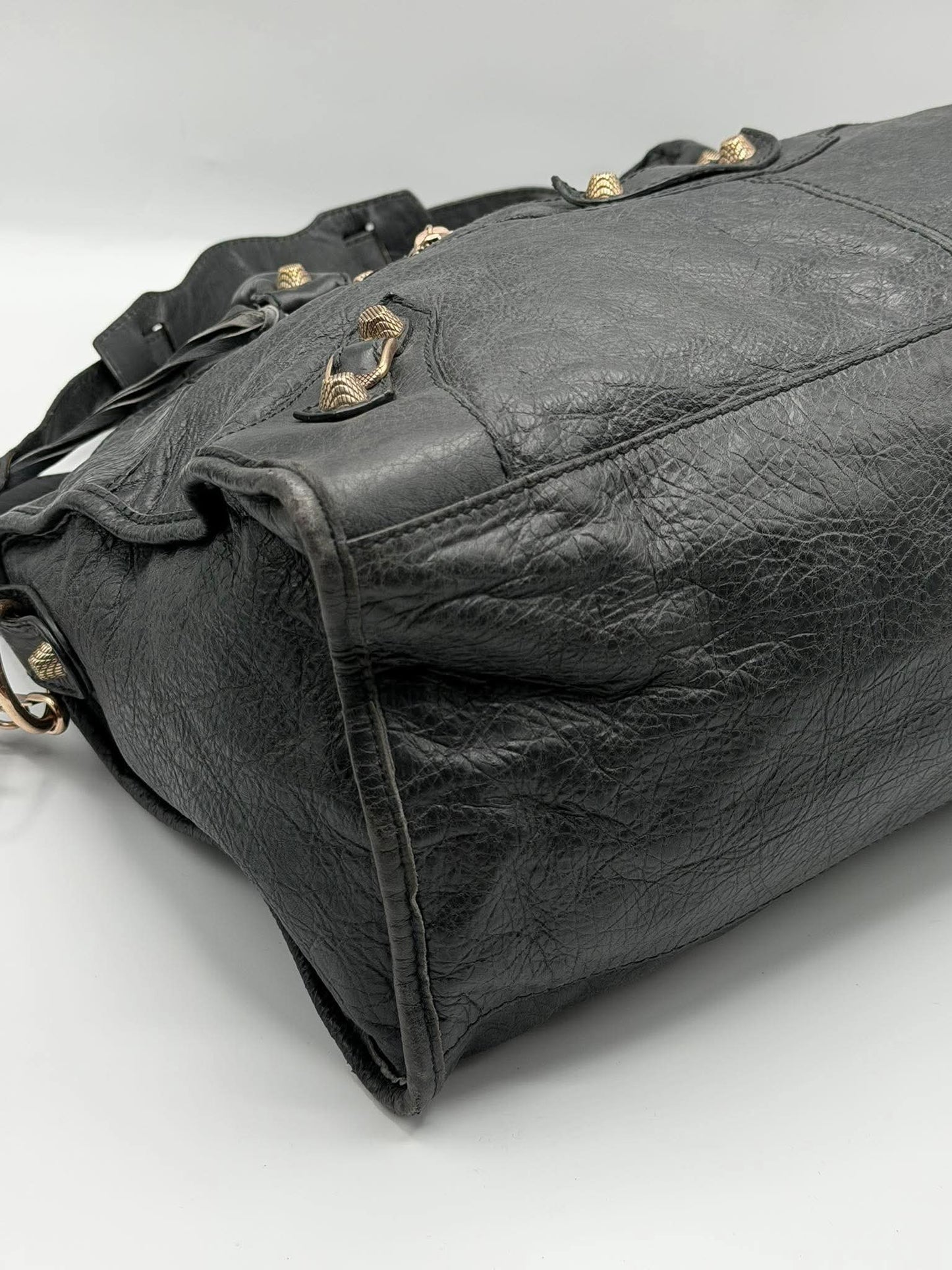 2000’s Balenciaga Black Giant 12 Rose Gold Work Bag