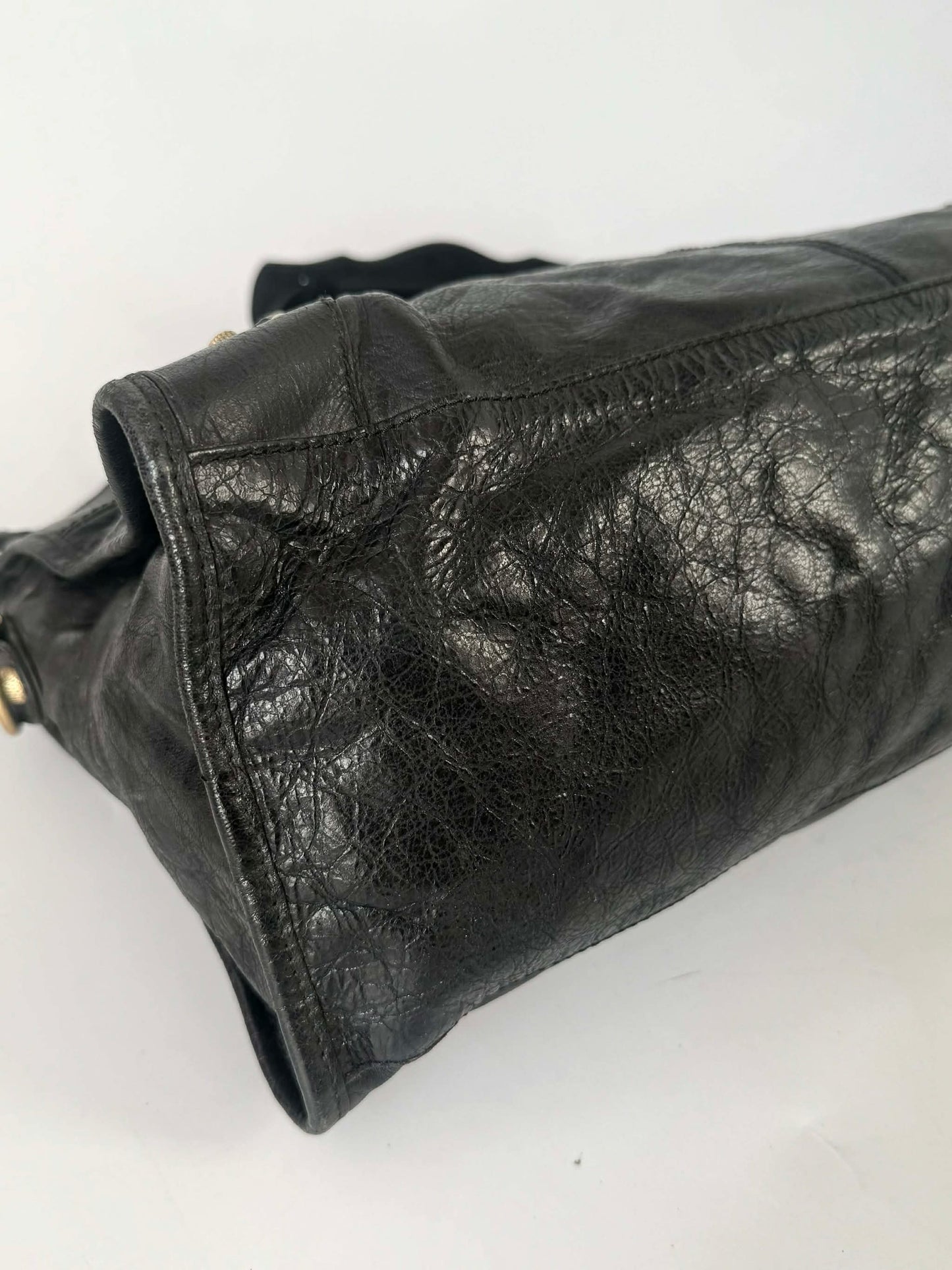 2000’s Balenciaga Black Giant 12 Gold Hardware City Bag