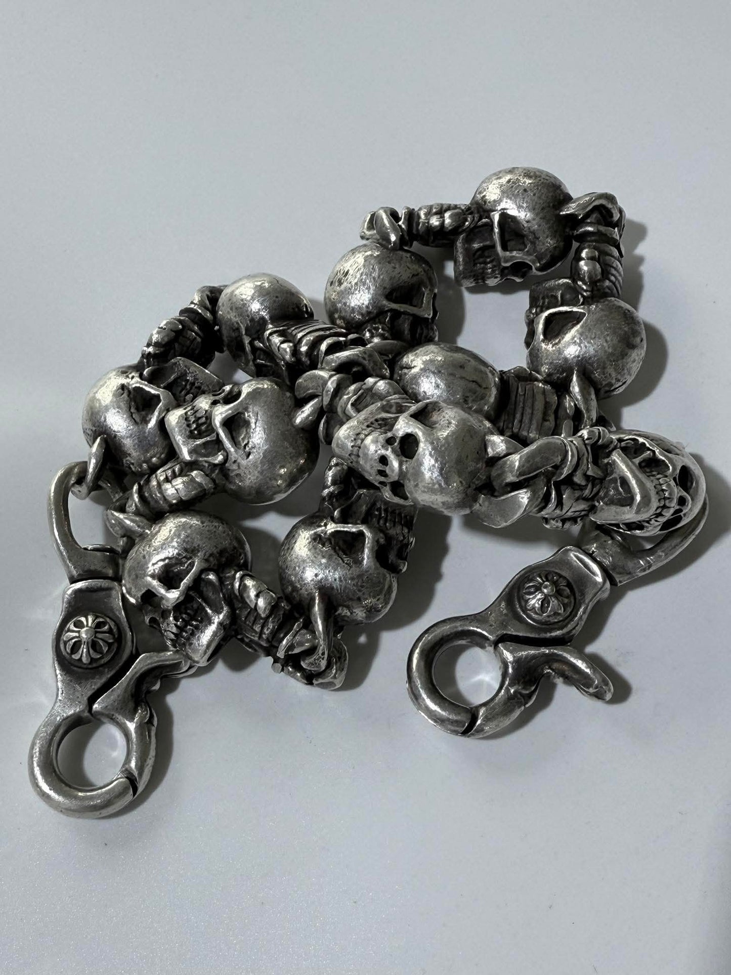 Chrome Hearts Delphino Foti Skull Wallet Chain