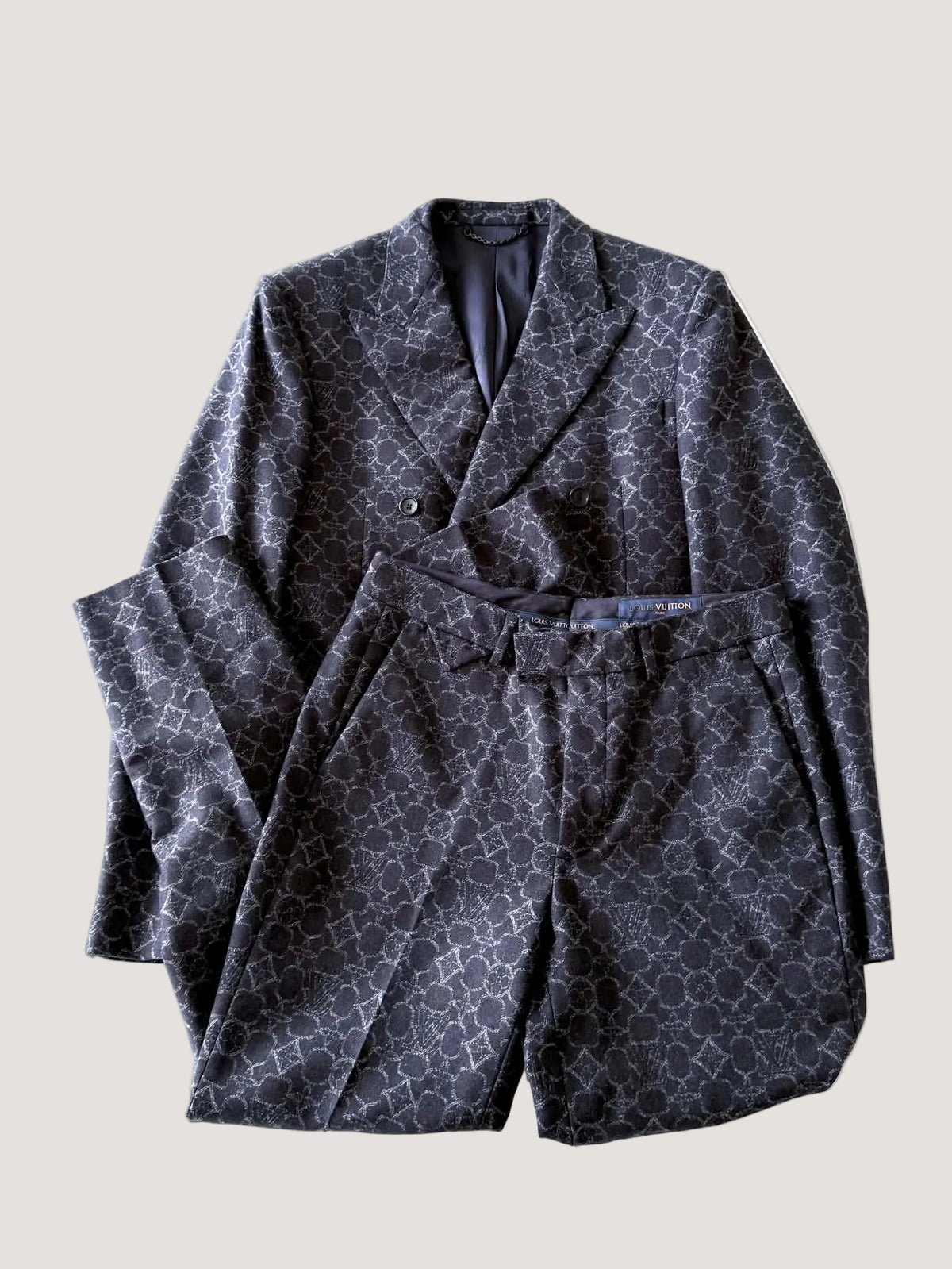 Louis Vuitton Pre-Fall 2021 by Virgil Abloh Blue Monogram Suit