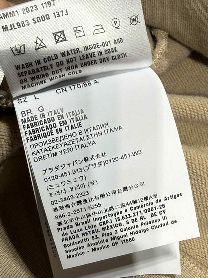 Miu Miu Albino Garment-Dyed Cotton Fleece Hoodie Jacket