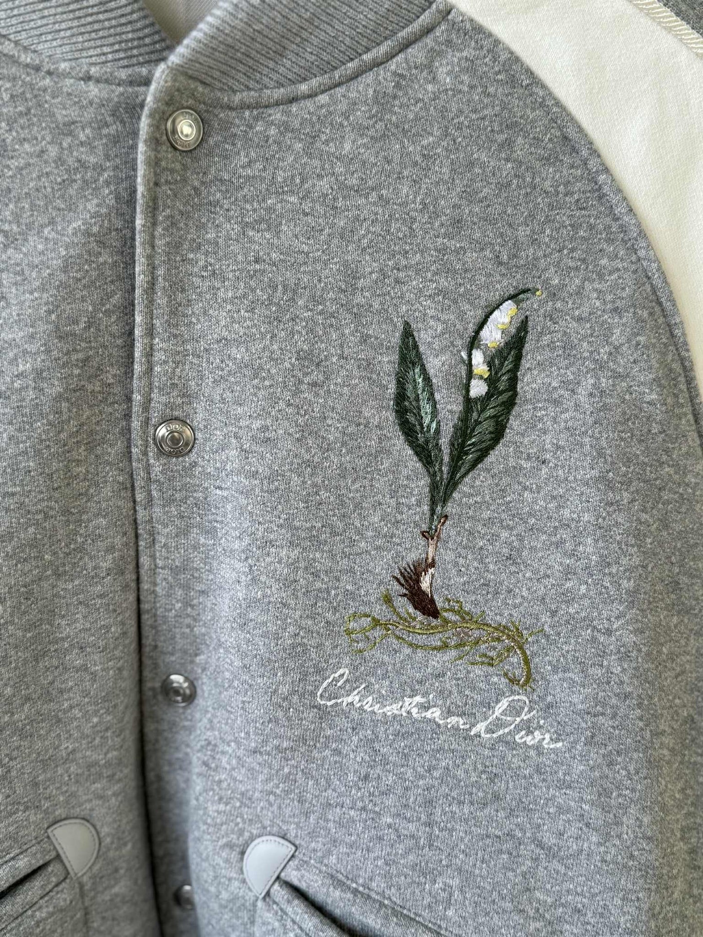 Christian Dior Lily of the Valley Varsity Jacket