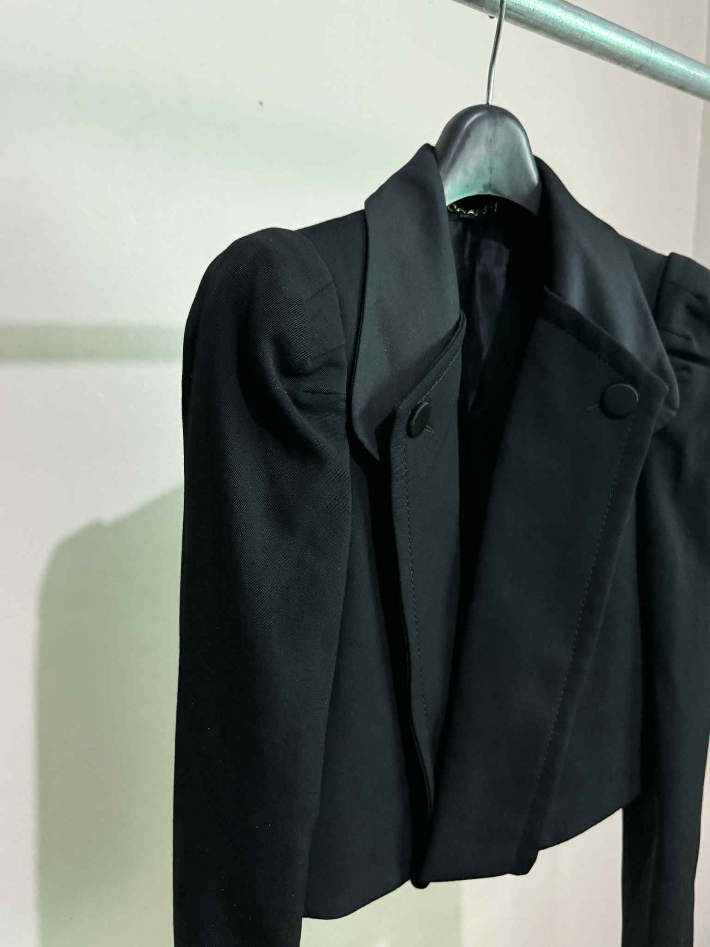 Gucci Crop Detachable Collar Blazer