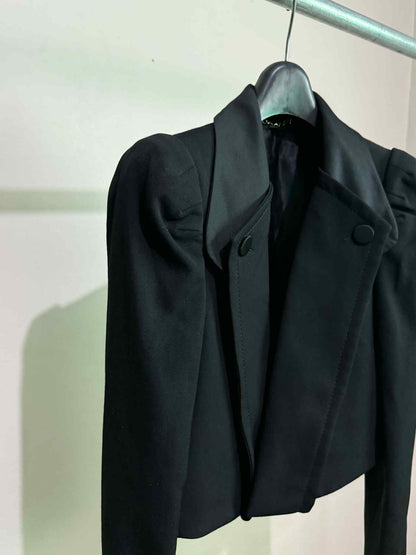 Gucci Crop Detachable Collar Blazer
