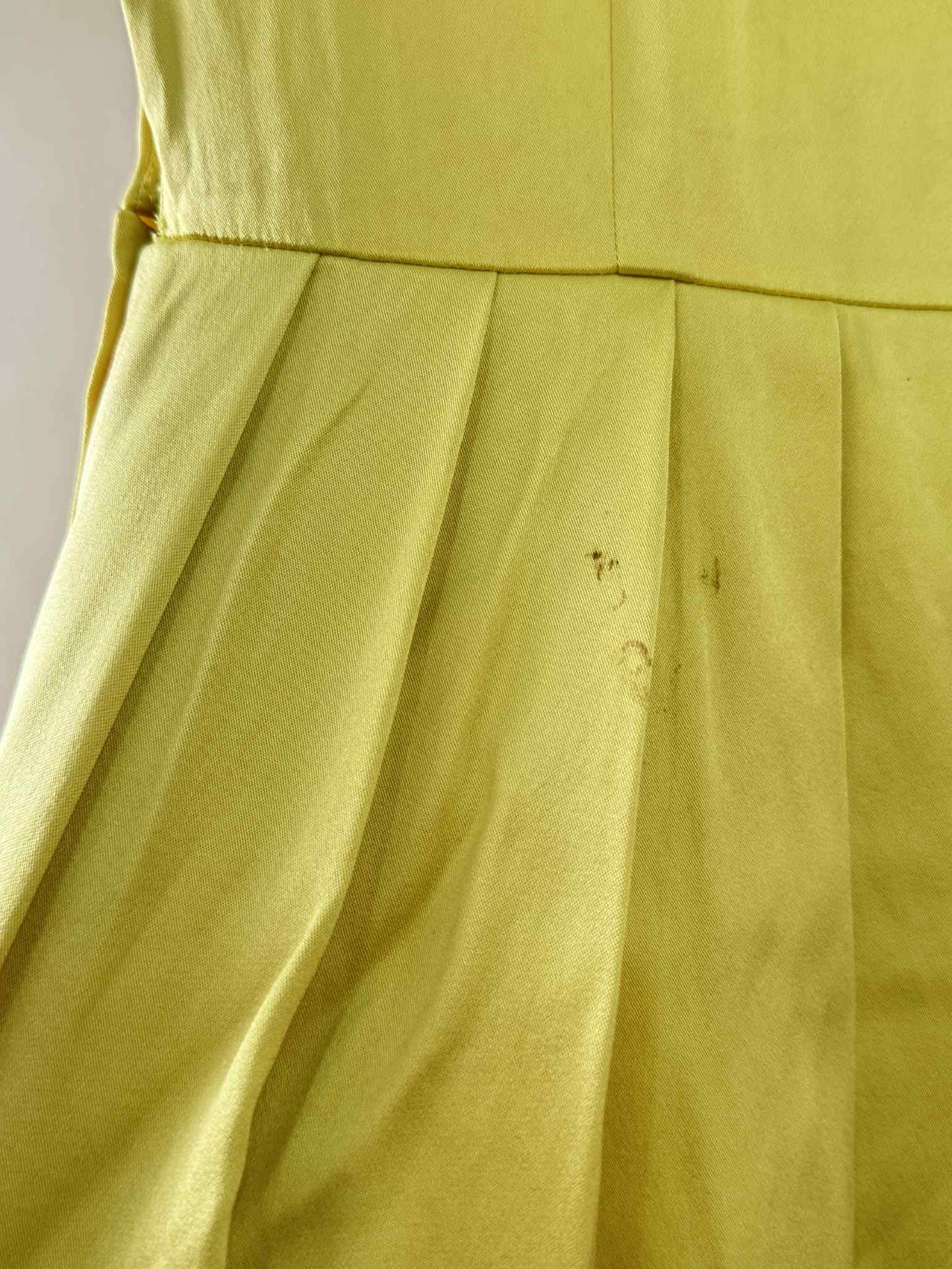 SS2018 Prada Yellow Silk Dress