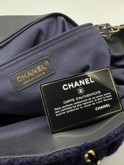 XXL Chanel Knit Purple - Luggage Flap Bag