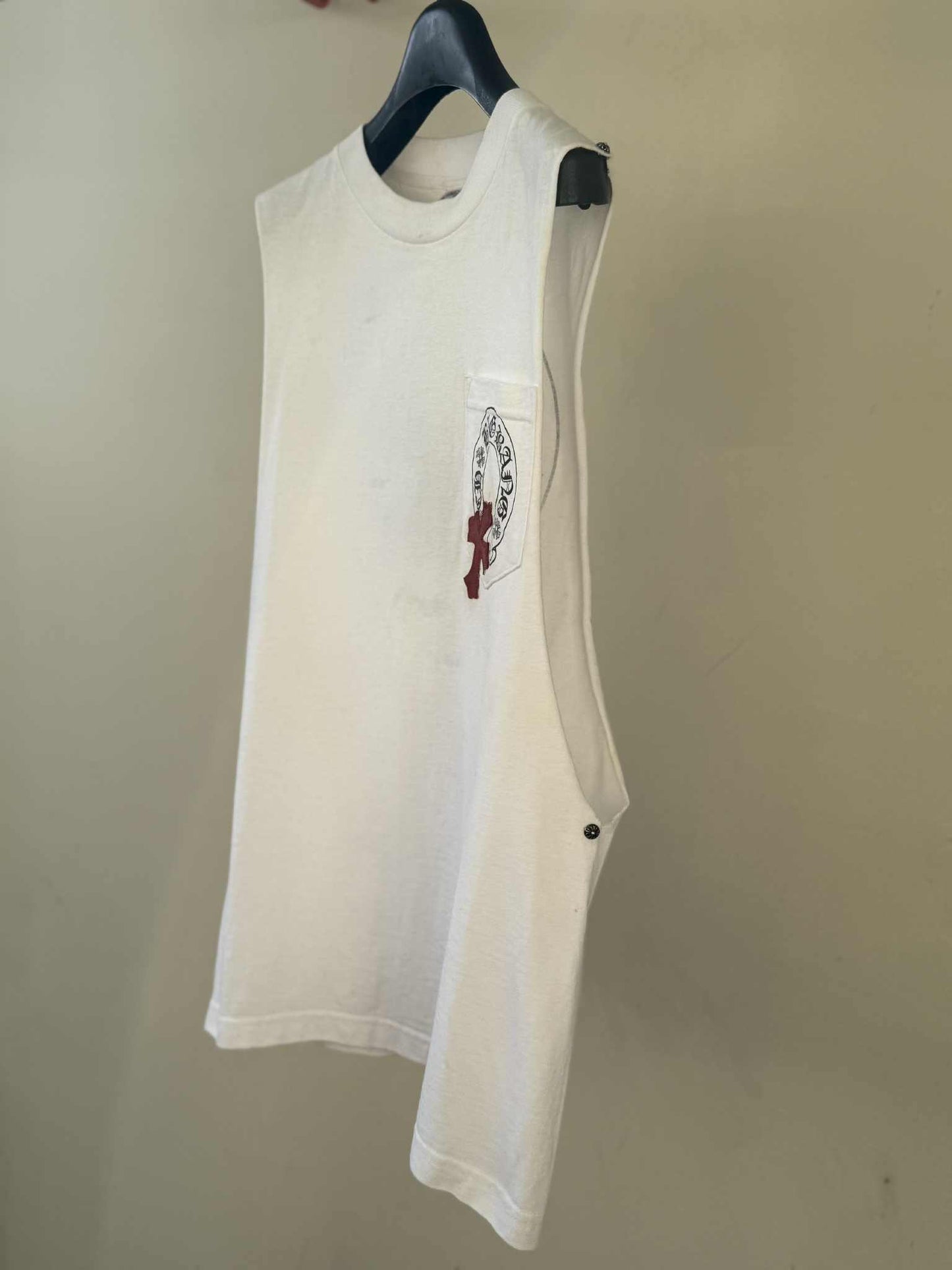 Chrome Hearts Red Patch Big Bang Collaboration Limited Edition Tank Top