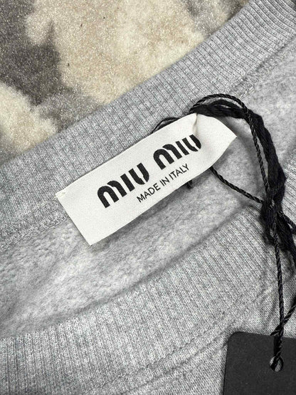 Miu Miu Grey Boxy Sweatshirt