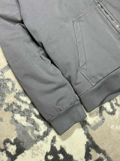 Miu Miu Garment-Dyed Blouson Jacket With Embroidered Logo