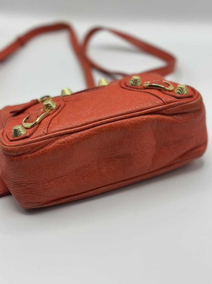 Balenciaga Nano City Bag Coral