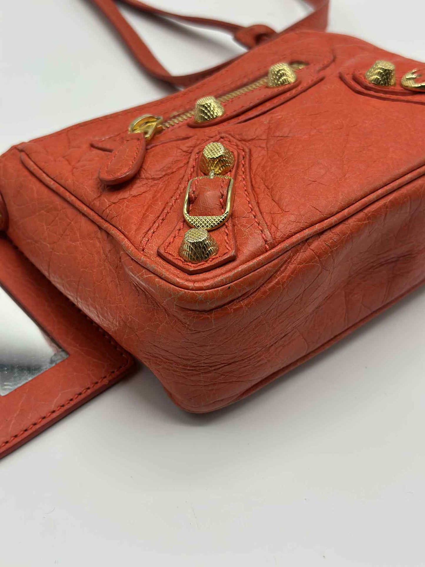 Balenciaga Nano City Bag Coral
