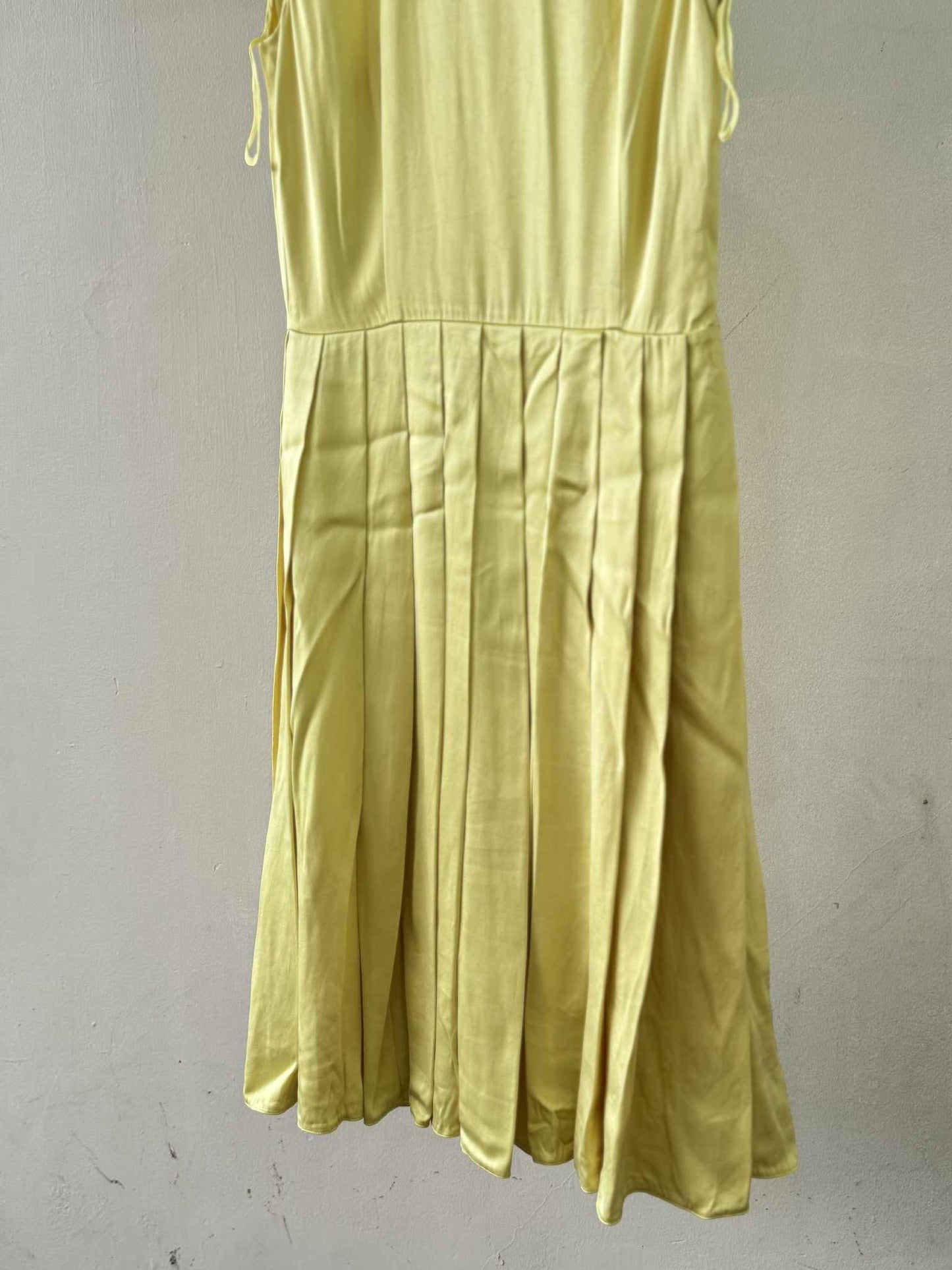 SS2018 Prada Yellow Silk Dress
