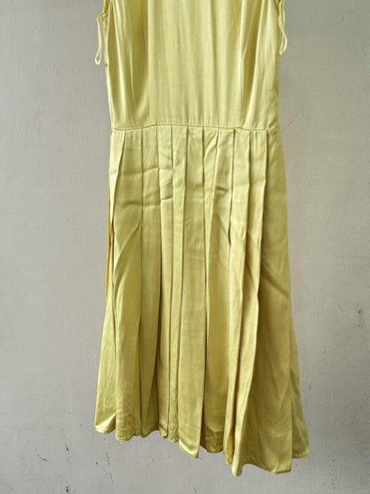 SS2018 Prada Yellow Silk Dress