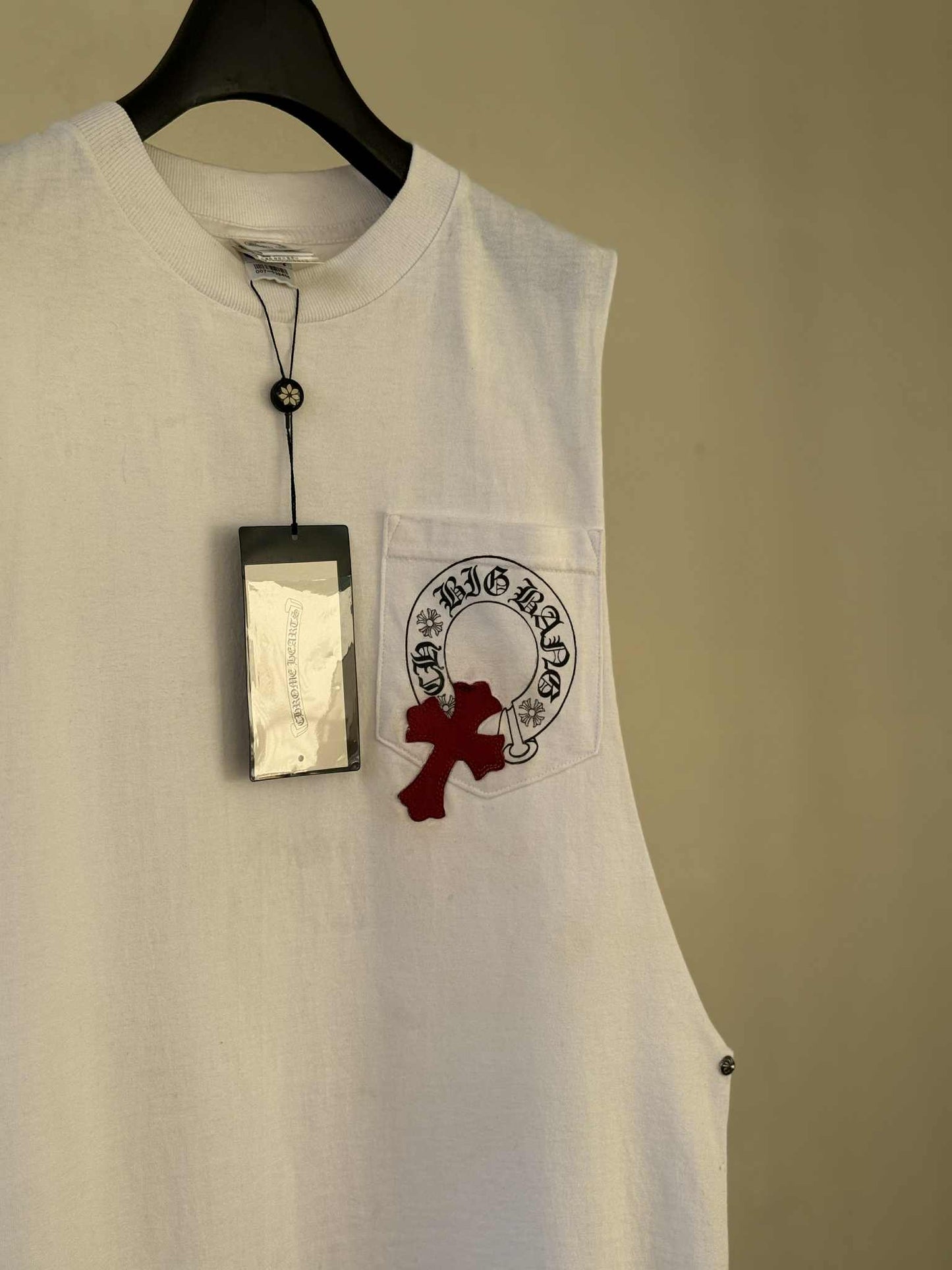 Chrome Hearts Red Patch Big Bang Collaboration Limited Edition Tank Top