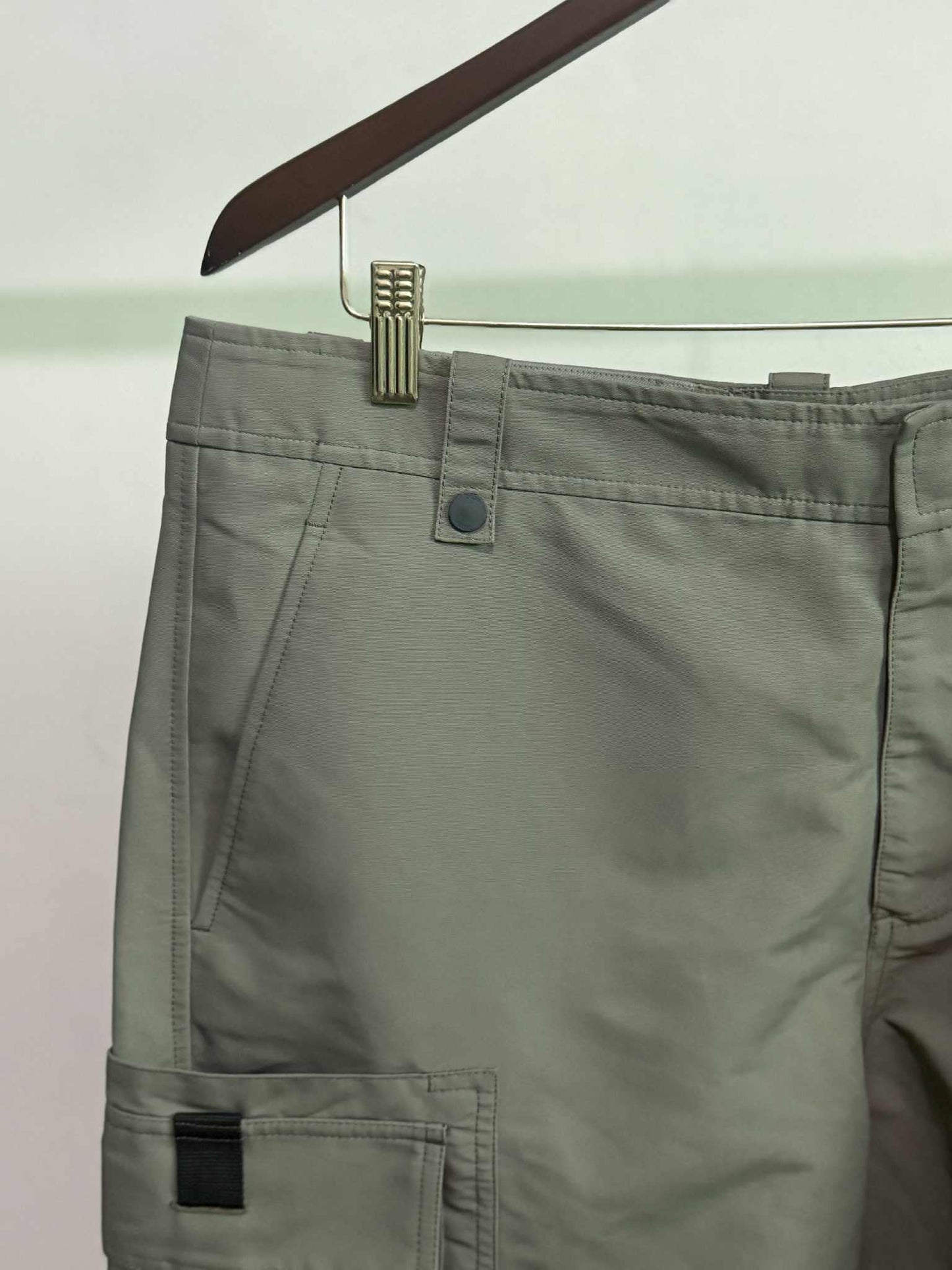 Dior Homme Green Nylon Cargo Shorts