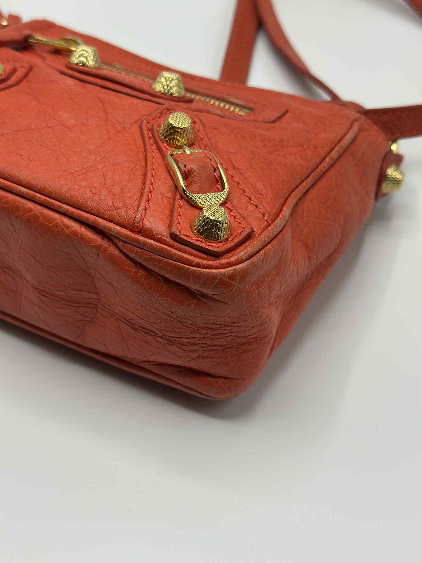 Balenciaga Nano City Bag Coral