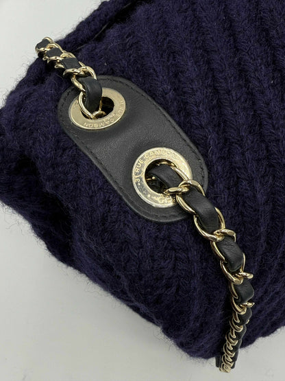 XXL Chanel Knit Purple - Luggage Flap Bag