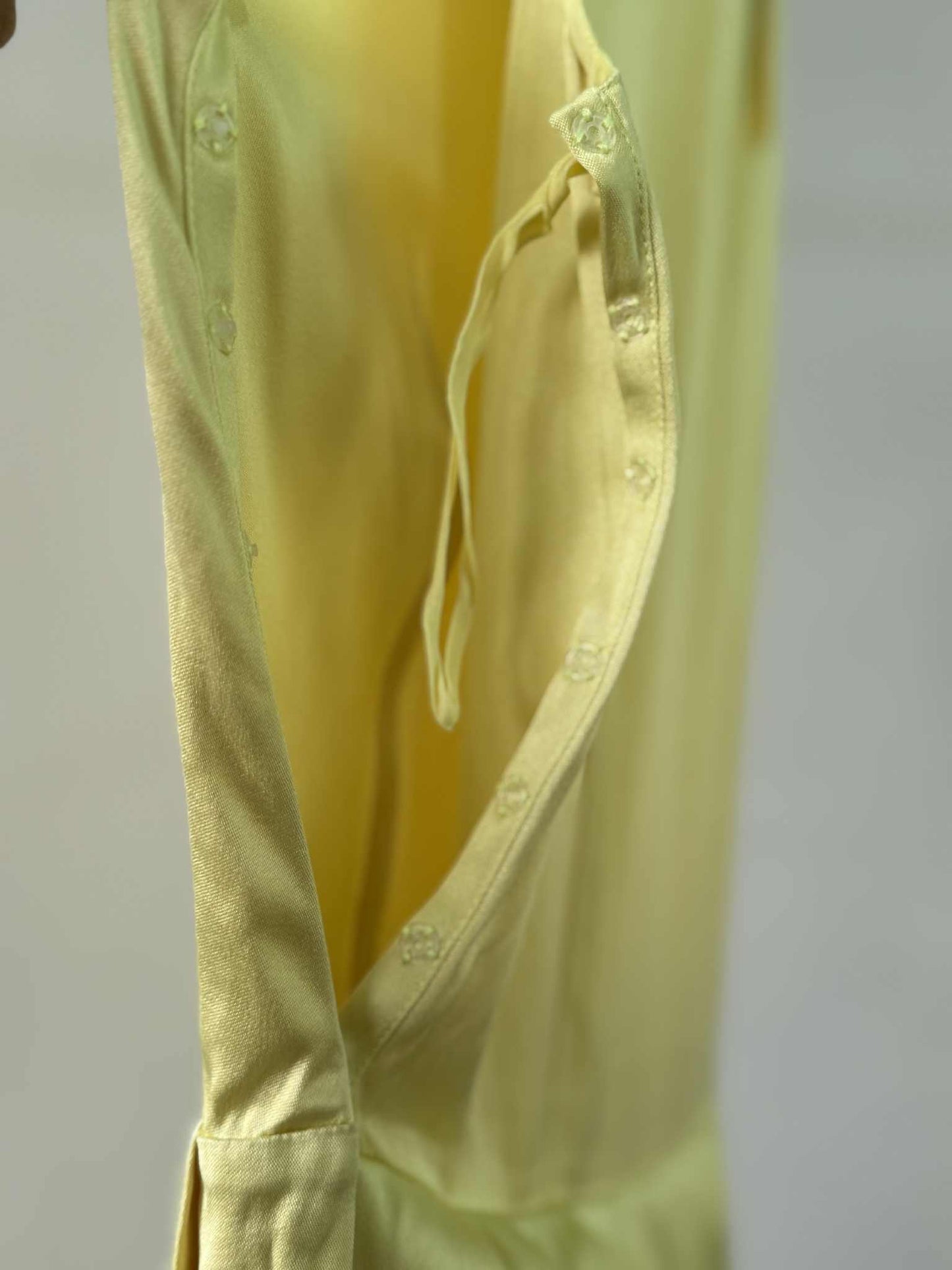 SS2018 Prada Yellow Silk Dress