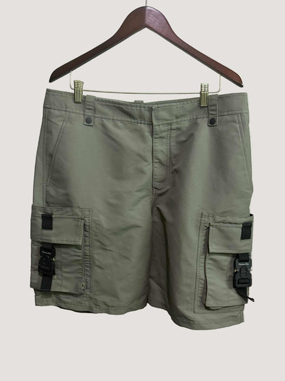 Dior Homme Green Nylon Cargo Shorts