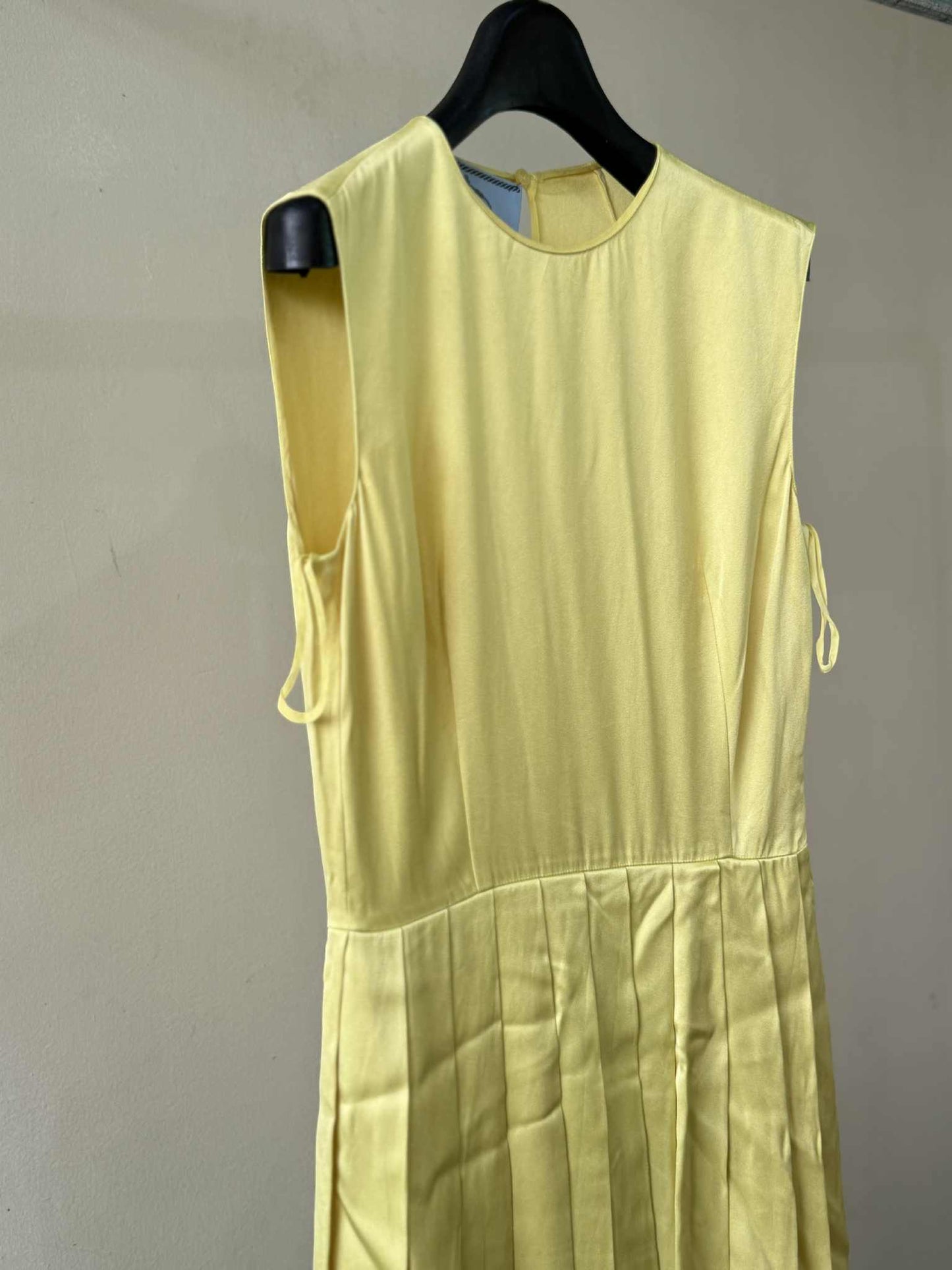SS2018 Prada Yellow Silk Dress