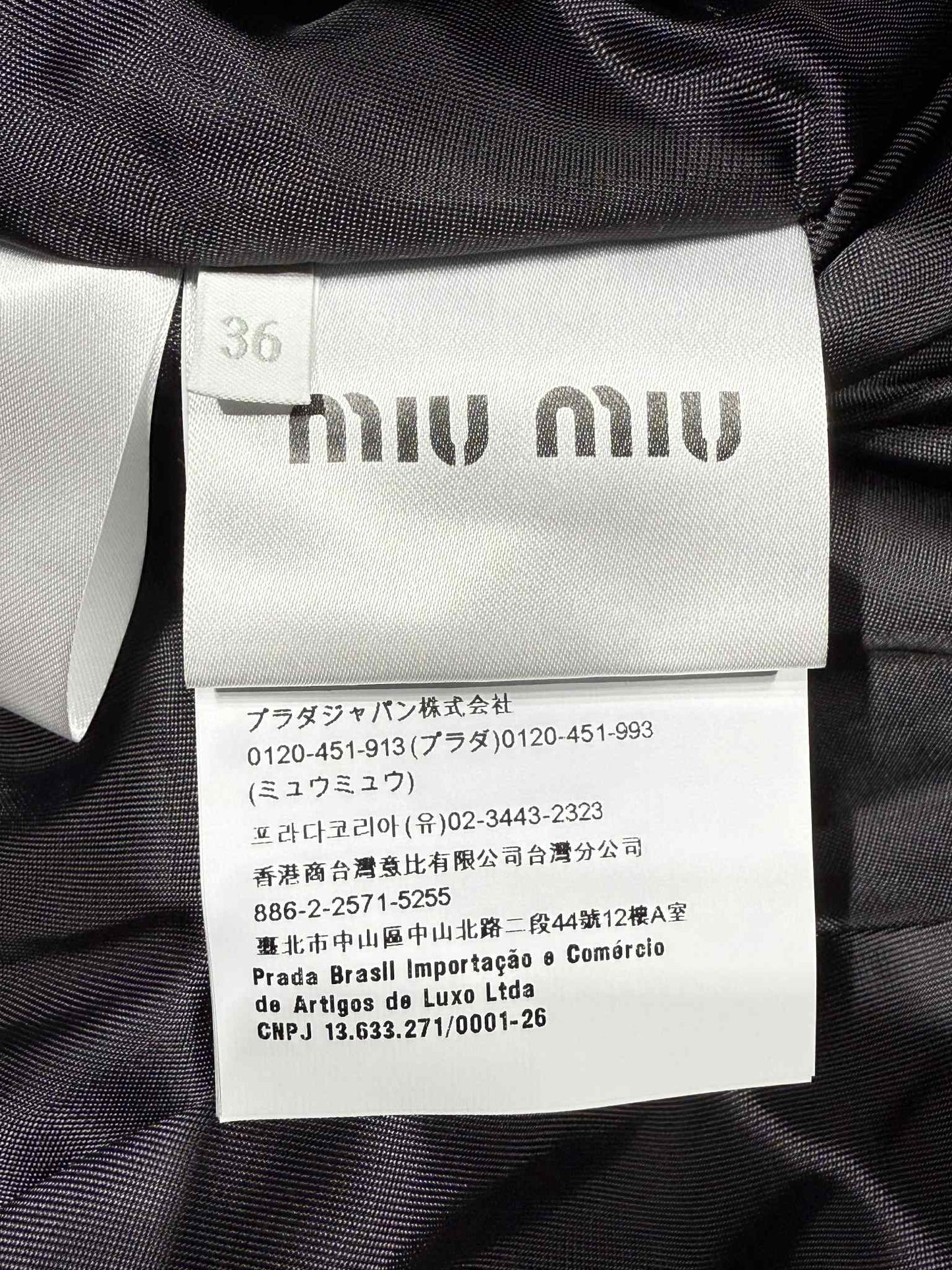 Miu Miu Garment-Dyed Blouson Jacket With Embroidered Logo