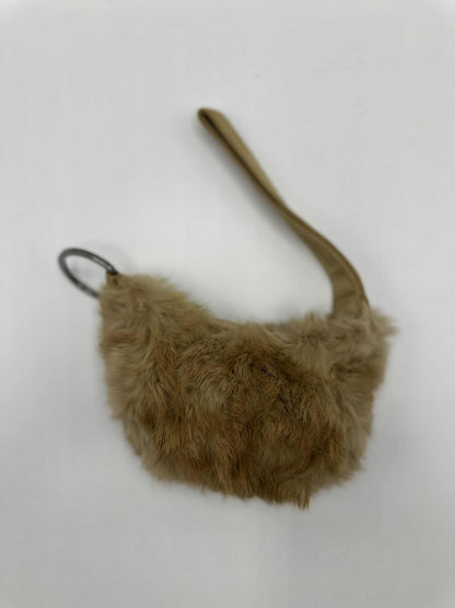 Gucci Brown Rabbit Fur Pochette