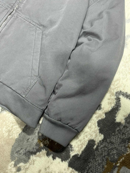 Miu Miu Garment-Dyed Blouson Jacket With Embroidered Logo